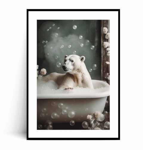 Plakat NIEDŹWIEDŹ POLARNY W WANNIE no.1 z marginesem.jpg