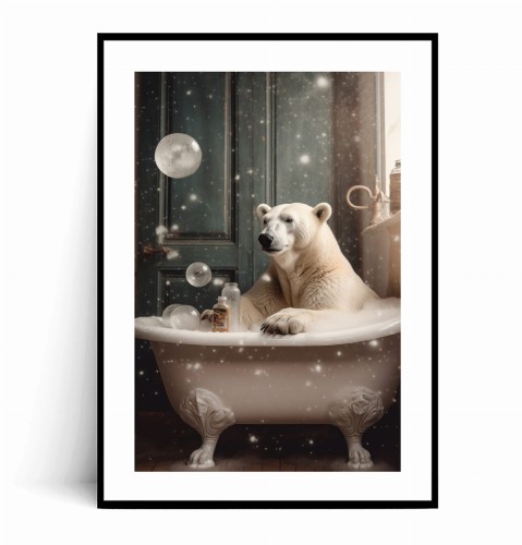Plakat NIEDŹWIEDŹ POLARNY W WANNIE z marginesem.jpg