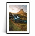 Plakat ISLANDIA Góra Kirkjufell z marginesem.jpg