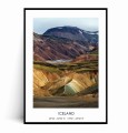 Plakat ISLANDIA Górski krajobraz z napisem.jpg