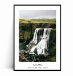 Plakat ISLANDIA Wodospad 