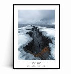 Plakat ISLANDIA Zimowy krajobraz