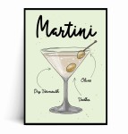 Plakat MARTINI ilustrowany 