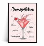 Plakat COSMOPOLITAN ilustrowany 