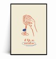 Plakat A LIFE ON VACATION Ilustrowany