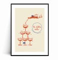 Plakat LA DOLCE VITA CHAMPAGNE Ilustrowany z marginesem.jpg