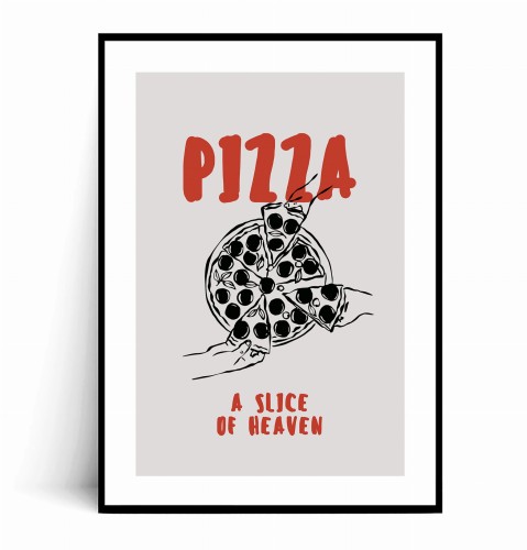Plakat PIZZA A SLICE OF HEAVEN Ilustrowany z marginesem.jpg