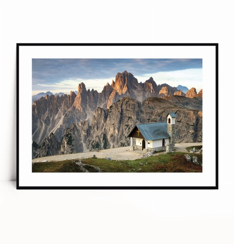 Plakat KOŚCIÓŁ W GÓRACH Dolomity poziomy z marginesem.jpg