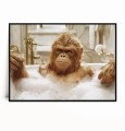 Plakat ORANGUTAN MAŁPA W WANNIE poziomy.jpg