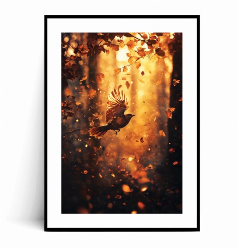 Plakat PTAK W JESIENNYCH LIŚCIACH z marginesem.jpg