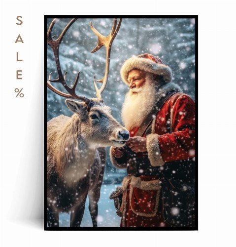 Plakat MIKOŁAJ Z JELENIEM 30x40.jpg