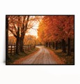 Plakat JESIENNY KRAJOBRAZ Z LEŚNĄ DROGĄ no.1 poziomy.jpg