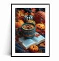 Plakat JESIENNA KAWA I KSIĄŻKA HALLOWEEN z marginesem.jpg