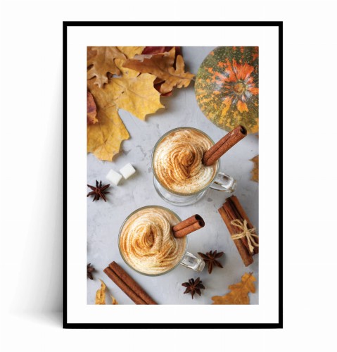Plakat JESIENNA PUMPKIN SPICE LATTE no.3 z marginesem.jpg