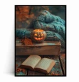 Plakat KSIĄŻKA I JESIENNA ŚWIECA HALLOWEEN.jpg