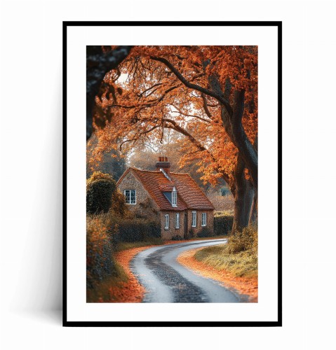 Plakat DOMEK PRZY JESIENNEJ DRODZE z marginesem.jpg