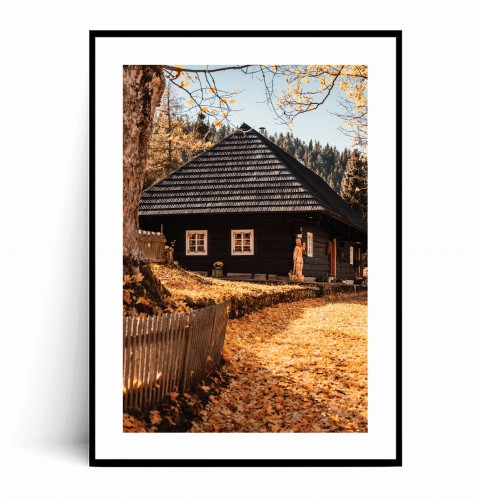 Plakat DREWNIANA GÓRALSKA CHATKA ZA PŁOTEM no.1 z marginesem.jpg