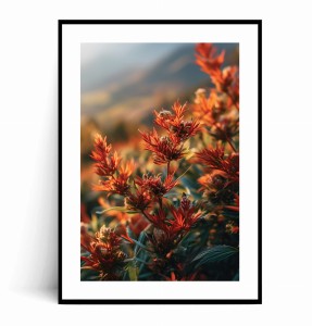 Plakat JESIENNE POMARAŃCZOWE KWIATY