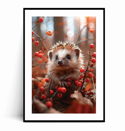 Plakat JESIENNY JEŻ W BORÓWKACH z marginesem.jpg