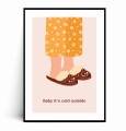 Plakat NOGI W KAPCIACH BABY IT'S COLD OUTSIDE z marginesem.jpg