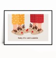 Plakat NOGI W KAPCIACH RENIFERY BABY IT'S COLD OUTSIDE no.1 poziomy z marginesem.jpg