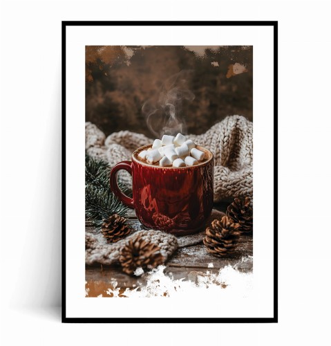 Plakat CZERWONY KUBEK CZEKOLADY Z PIANKAMI z marginesem.jpg