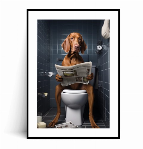 Plakat WYŻEŁ Z GAZETĄ NA WC kolorowy z marginesem.jpg