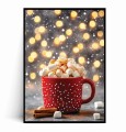 Plakat CZERWONY ŚWIĄTECZNY KUBKE Z PIANKAMI MARSHMALLOWS.jpg