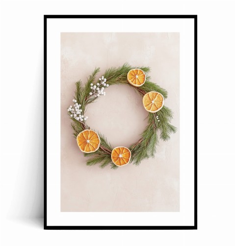 Plakat ZIMOWY WIANEK Z PLASTRAMI POMARAŃCZY no.1 z marginesem.jpg