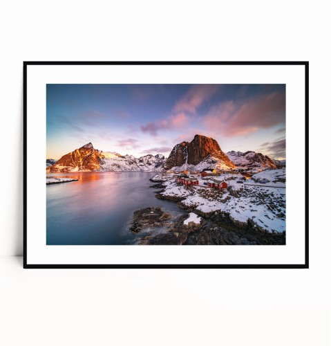 Plakat NORWESKI KRAJOBRAZ Z GÓRAMI poziomy z marginesem.jpg