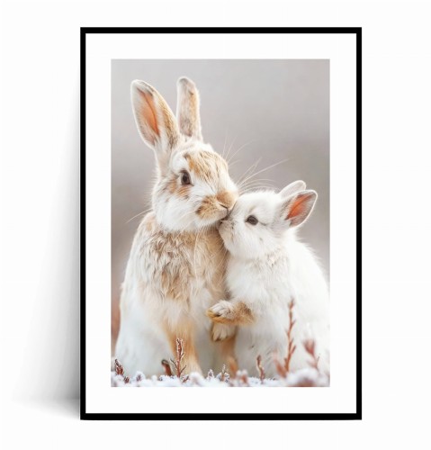 Plakat DWA KRÓLICZKI Boho z marginesem.jpg