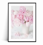 Plakat BUKIET RÓŻOWYCH PIWONII no.1
