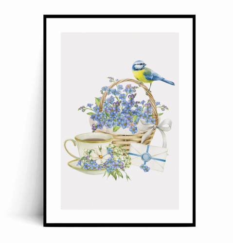 Plakat WIOSENNE NIEZAPOMINAJKI W KOSZYKU z marginesem.jpg