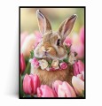 Plakat WIOSENNY KRÓLIK W TULIPANACH.jpg