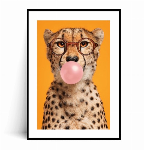 Plakat LEOPARD BUBBLE GUM Guma balonowa z marginesem.jpg