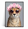 Plakat LEOPARD GEPARD W WIANKU I OKULARACH.jpg