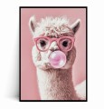 Plakat ZABAWNA LAMA BUBBLE GUM Guma balonowa.jpg