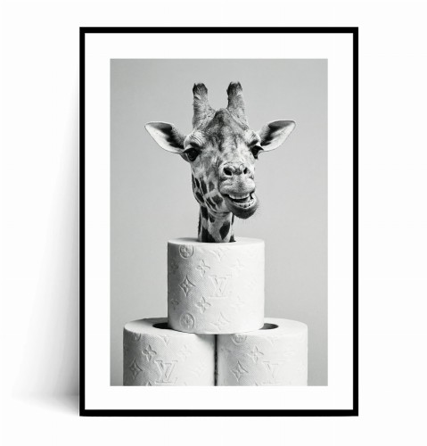 Plakat ŻYRAFA Z PAPIEREM TOALETOWYM z marginesem.jpg