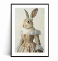 Plakat KRÓLIK W SUKNI VINTAGE Boho z marginesem.jpg