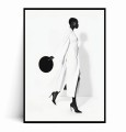 Plakat CZARNA MODELKA High Fashion czarno biały.jpg