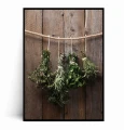 Plakat AROMATYCZNA SPIŻARNIA – BUKIETY ZIÓŁ VINTAGE NA SZNURKU