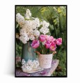 Plakat SIELSKA WIOSNA – BUKIET Z BZEM I TULIPANAMI