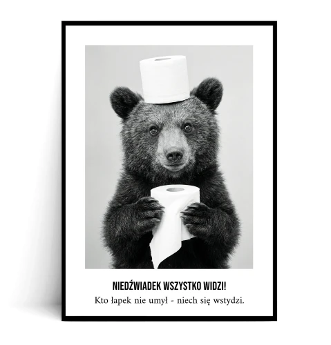 Plakat NIEDŹWIADEK WSZYSTKO WIDZI