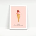 Plakat STRAWBERRY ICE CREAM