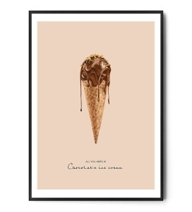 Plakat CHOCOLATE ICE CREAM