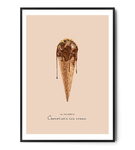 Plakat CHOCOLATE ICE CREAM