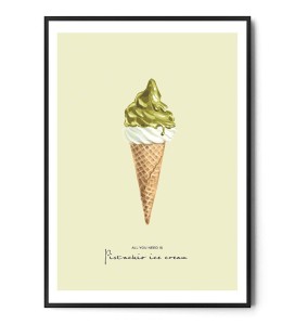 Plakat PISTACHIO ICE CREAM