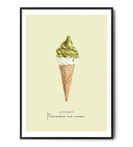 Plakat PISTACHIO ICE CREAM