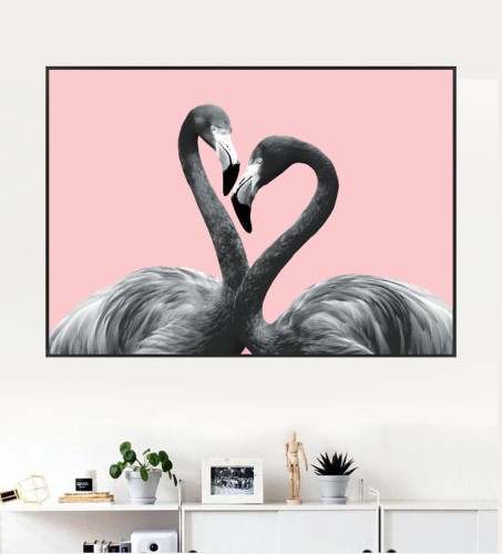 Plakat FLAMINGI poziomy