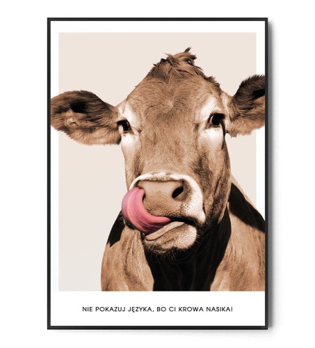 Plakat KROWA | NIE POKAZUJ JĘZYKA